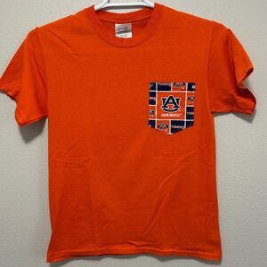 Port and Company Auburn University Tigers Mens S Orange T-Shirt Short Sleeve